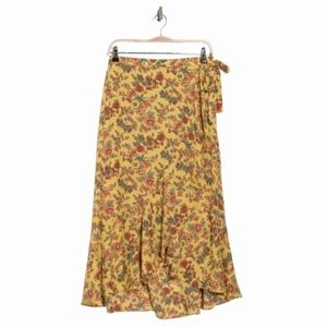 Max Studio Floral High-lo Skirt